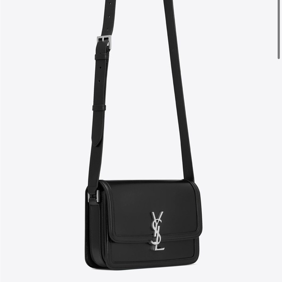 YSL SAINT LAURENT SOLFERINO MEDIUM BAG SILVER HARDWARE NEW, RARE - Picture 10 of 11